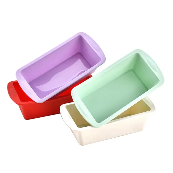 1/4Pcs Household Rectangular Silicone Mold Candy Toast Mould Easter Bread DIY Kitchen Supplies Cake Bakeware Pan Baking Tools - Image 8