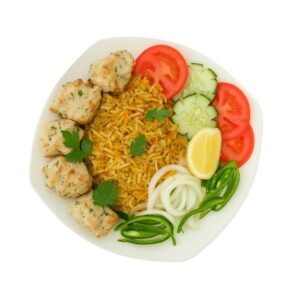 Chicken Malai Tikka with Rice