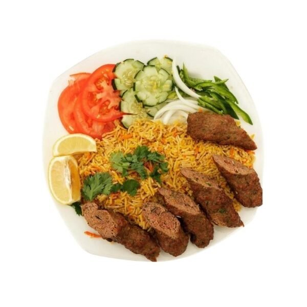 Lamb Kabab with Rice