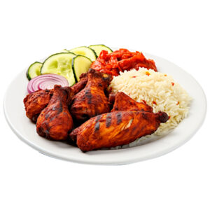 Chicken Tandoori Leg with Rice